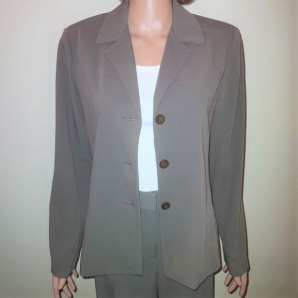 Rafaella Mocha Pantsuit Size 6 NWOT - Picture 4 of 8